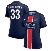 Paris Saint-Germain Warren Zaire-Emery #33 Hjemmedrakt Dame 2024-25 Kortermet